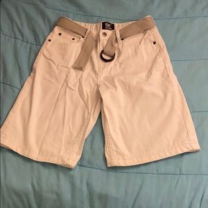 White Jean shorts